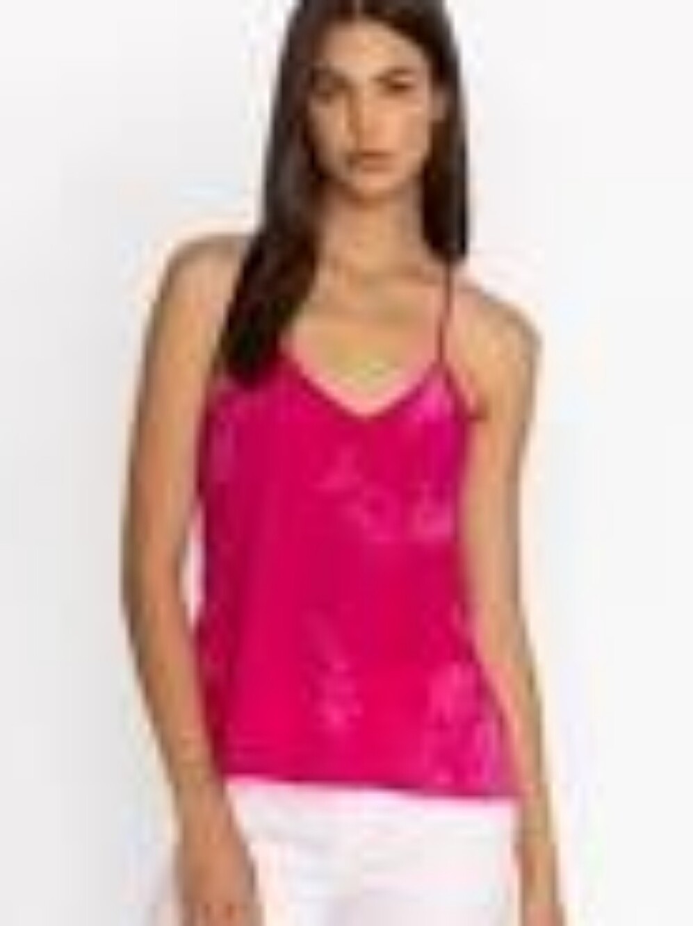 NWOT Johnny Was Silk Blend Etta Cami Top in Pink Forget Me Not (Medium)